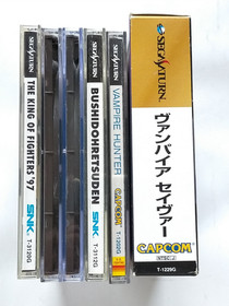 Lot 6 Sega Saturn KOF 95 96 97 Vampire Savior Darkstalkers w/RAM Fighting Japan