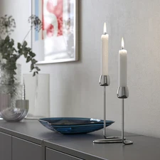 IKEA Silverparon Candlestick / SILVER / NEW / Monika Mulder 2025