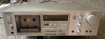 Sony TC-K61 Stereo Cassette Deck Silver Dolby NR Tape Counter Peak Meter tested