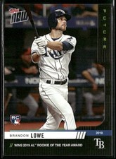 2019 Topps Now Future Award Winners Brandon Lowe (Base Chrome Set) Rays