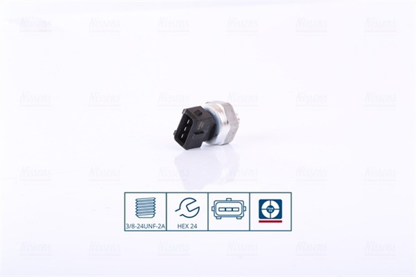 Nissens Druckschalter Klimaanlage ** First FIT ** 301069 Aluminium 3/8-24UNF-2A-image