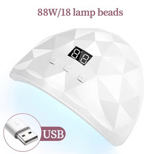 Nail Dryer Lamp UV Light For Gel Nails Eyes Protection Digital Display