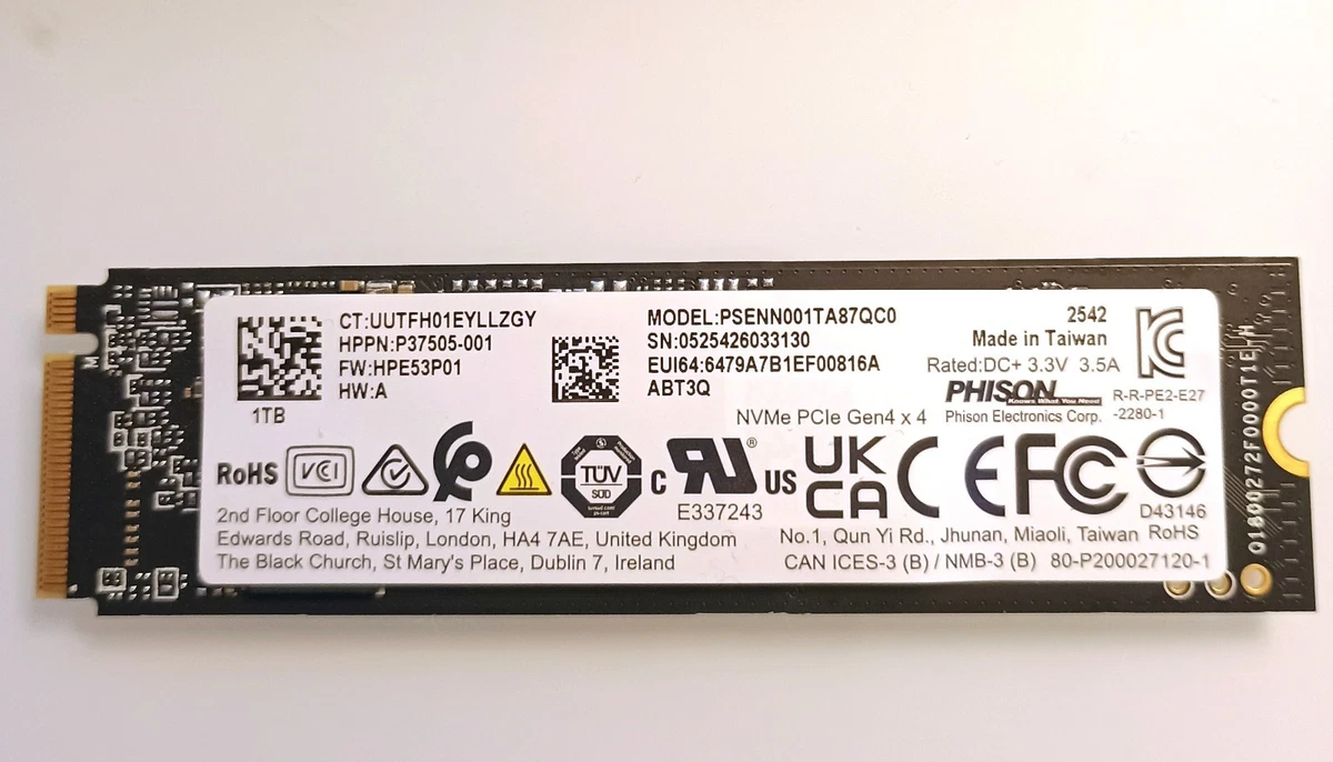 25+ HP M.2 Interface 1 TB Solid State Drives for sale | Updated