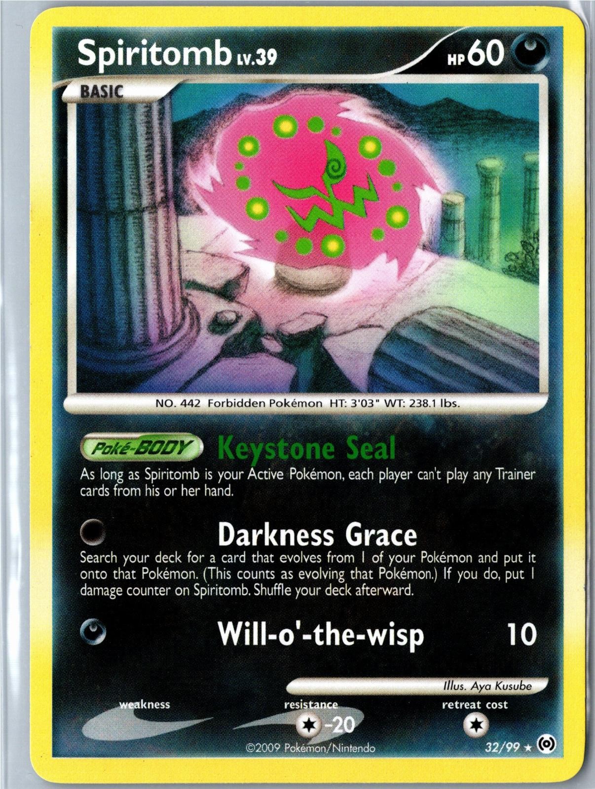 Pokemon Card - Spiritomb Arceus 32/99 2009 Rare Lightly Played