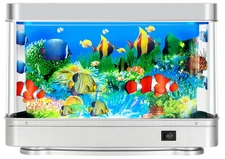 Fake Fish Tank Mini Aquarium,Artificial Tropical Fish Decorative,Fake Aquarium D
