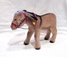 Vintage Steiff Donkey 11 1/2" Tail to Nose Nice Condition