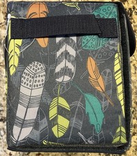 NEW Thirty One 31 Get Creative Case Craft Storage AD40 Falling Feathers Box Bag