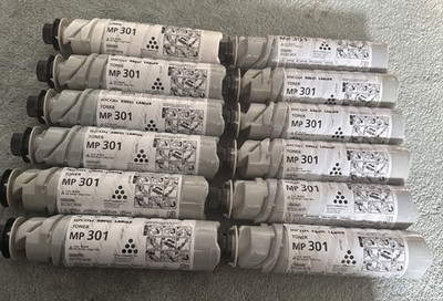 Ricoh 841767 MP 301 Black Toner Cartridge Lot Of   Genuine OEM 12 Pack