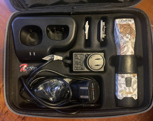 Joyzze Raptor Grooming Clipper Kit w/Charging Base, 1.5 mm Blade, Adapter Set