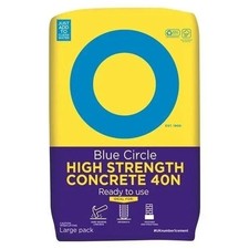 Concrete Ready Mix High Strength 40n (Blue Circle) 5/10/15/20 Bags FREE DELIVERY