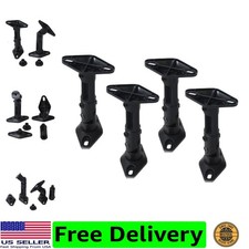 4 Black Universal Satellite Speaker Mounts/Brackets for Walls and Ceilings 1V...