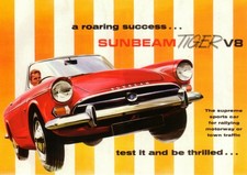 Sunbeam Tiger V8 1965 Car Jumbo Fridge Magnet 96mm x 66mm