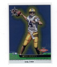 2001 Pacific Vanguard Gold #145 Josh Booty Rookie Card #6/99. rookie card picture