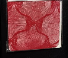 Girl's Size XL Stretch Lace Red Tights/Pantyhose - A0104