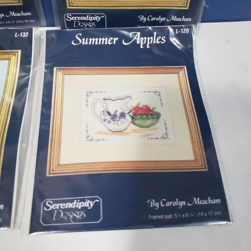 4 Serendipity Designs Lavender Fennel Rosemary Apples Counted Cross Stitch Kits - Picture 5 of 6