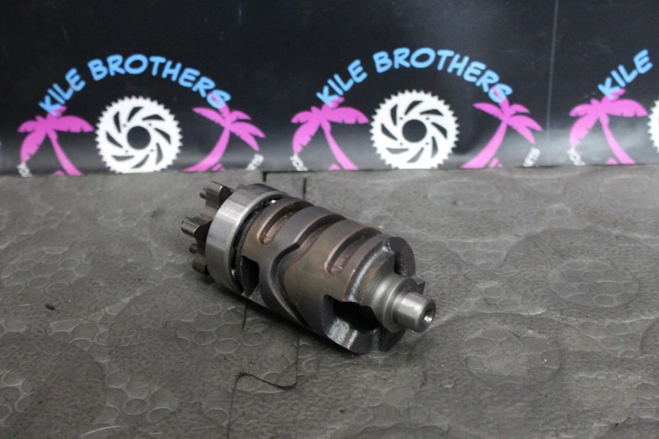 1986 Yamaha YZ250 ENGINE MOTOR TRANSMISSION GEAR SHIFT FORKS DRUM  - Image 3 of 4