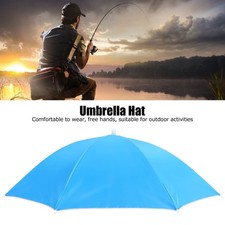 Adult Umbrella Hat Waterproof Foldable Sun Hat Headwear for Outdoor Fishing