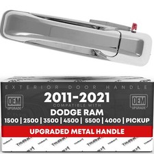 Rear Driver Door Handle for Dodge Ram 1500, 2500, 3500 - Chrome - Rear Driver...