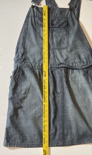 Gap Damen Y2K Denim Look Latzhose Kleid Gr. XL Kordelzug Landhaus Prärie - Bild 14 von 18