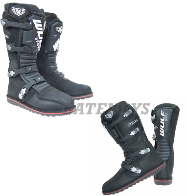 Black Wulfsport HL Trials Boots (Sizes 