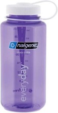 Nalgene Wide Mouth Bottle - 32 oz., Purple w/ 32-Ounces, Black Cap
