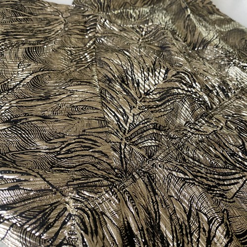 Topshop Gold Leaf Plisse Playsuit/Romper. Gold/Black. UK 10. RRP £36 - Picture 3 of 6