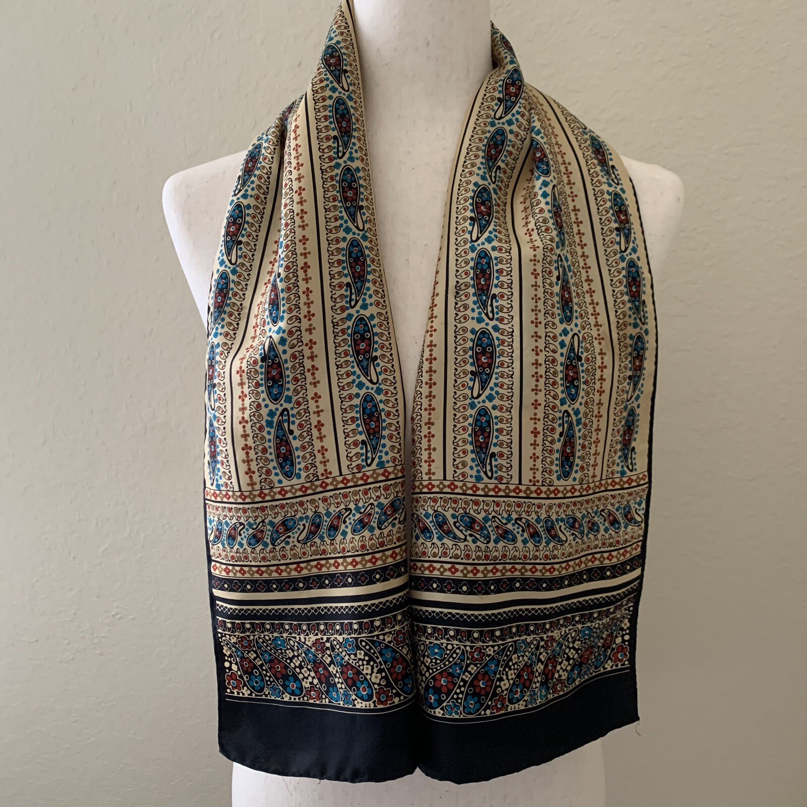 Echo Paisley Muted Palette Rectangular Scarf Exce… - image 1