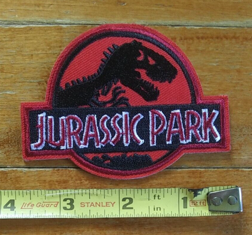 NOS ~ JURASSIC PARK ~ Movie Logo PROMO Embroidered Iron On Patch - Picture 4 of 7