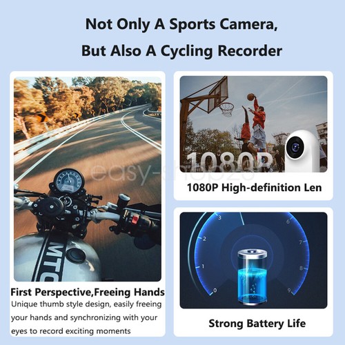 1080P HD Mini Thumb Size Action Camera WIFI Reomote Wearable Outdoor Sport Cam - Picture 20 of 26