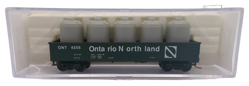 GÓNDOLA ATLAS CALIBRE N 35052 CON CARGA ONTARIO NORTHLAND 4555 MODELO FERROCARRIL | Condition: Used