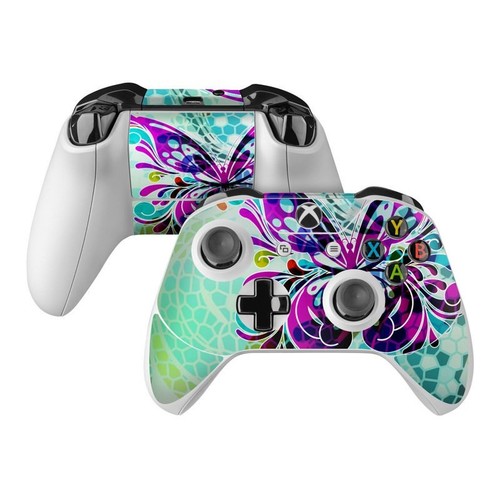 Xbox One Controller Skin Kit - Butterfly Glass by Sanctus - DecalGirl Decal - Picture 1 of 2