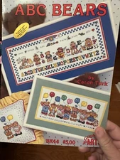 ABC Bears  Cross Stitch charts Graph-it Arts BK44  Baby Nursery Teddy