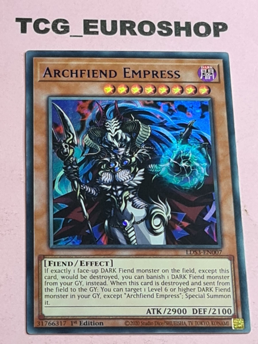 ARCHFIEND EMPRESS (V.1) | YUGIOH | LDS3 | ULTRA RARE | ENGLISH | 2022 | NM  #148 | eBay UK