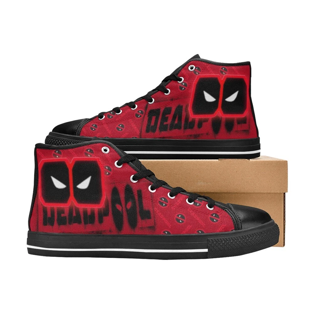 Deadpool Custom High Tops Sneakers Canvas Men Shoes