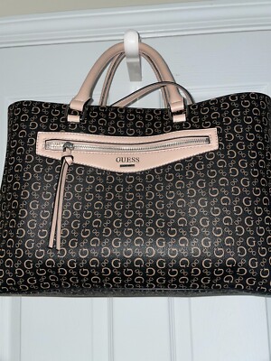 brown guess tote