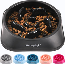 Slow Feeder Dog Bowls, Anti-Choking Puzzle Dog Food Bowls, Non Slip Interactive