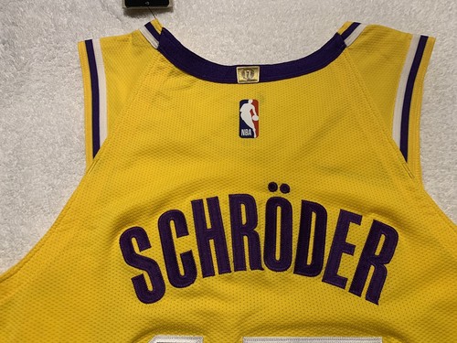 Authentic Lakers Dennis Schröder 22’-23’ Icon Jersey W/Bibigo Sponsor Patch - 40 - 第 8/9 張圖片