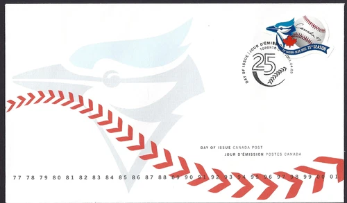 🍁Canada  #1901       "TORONTO BLUE JAYS"     Brand New  2001  First Day Cover