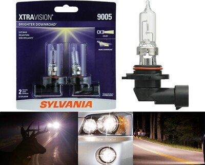 Sylvania Xtra Vision 9005 HB3 65W Zwei Glühbirnen Kopf Licht Hoch Träger Für OE
