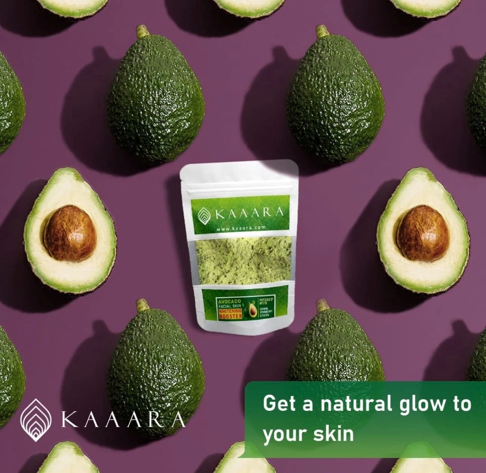 Ceylon Kaaara Natural Avocado Face and Body Powder Pack 100g New - Image 3 of 3