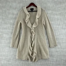 Cynthia Rowley Cardigan M wool angora light weight 0184