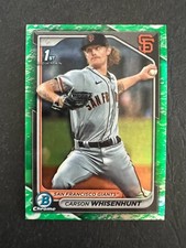 2024 Bowman Chrome Green Lunar Carson Whisenhunt #BCP-96 