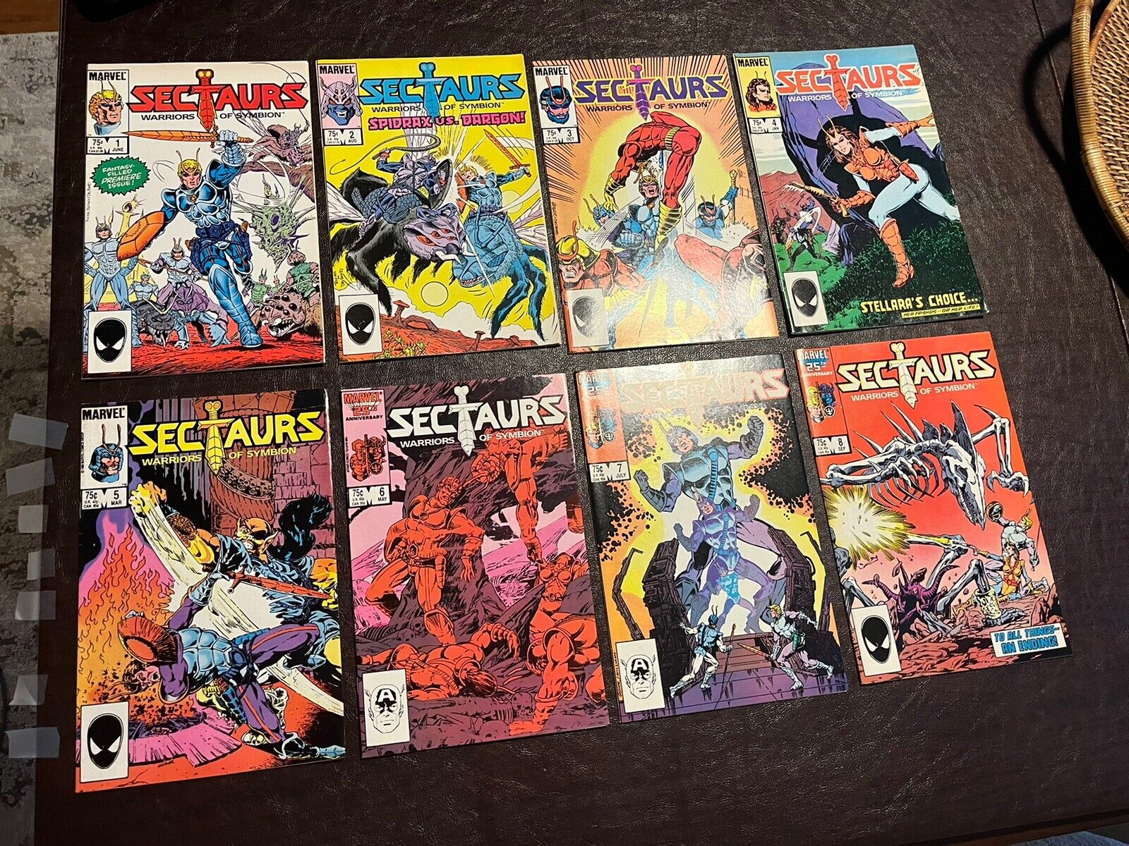 Sectaurs Warriors Of Symbion #1-8 Comic Complete Set Marvel 1985 1 2 3 4 5 6 7 8