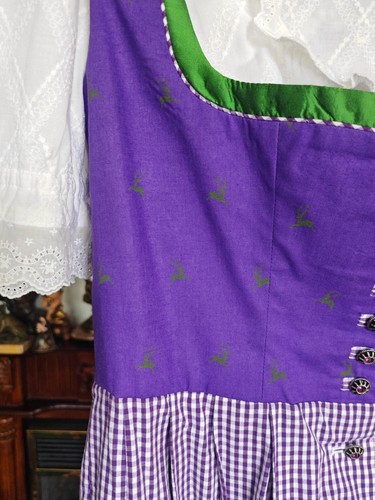 Damen Dirndl 40 Sportalm 3 Tlg.Baumwolle Seide - Bild 10 von 21