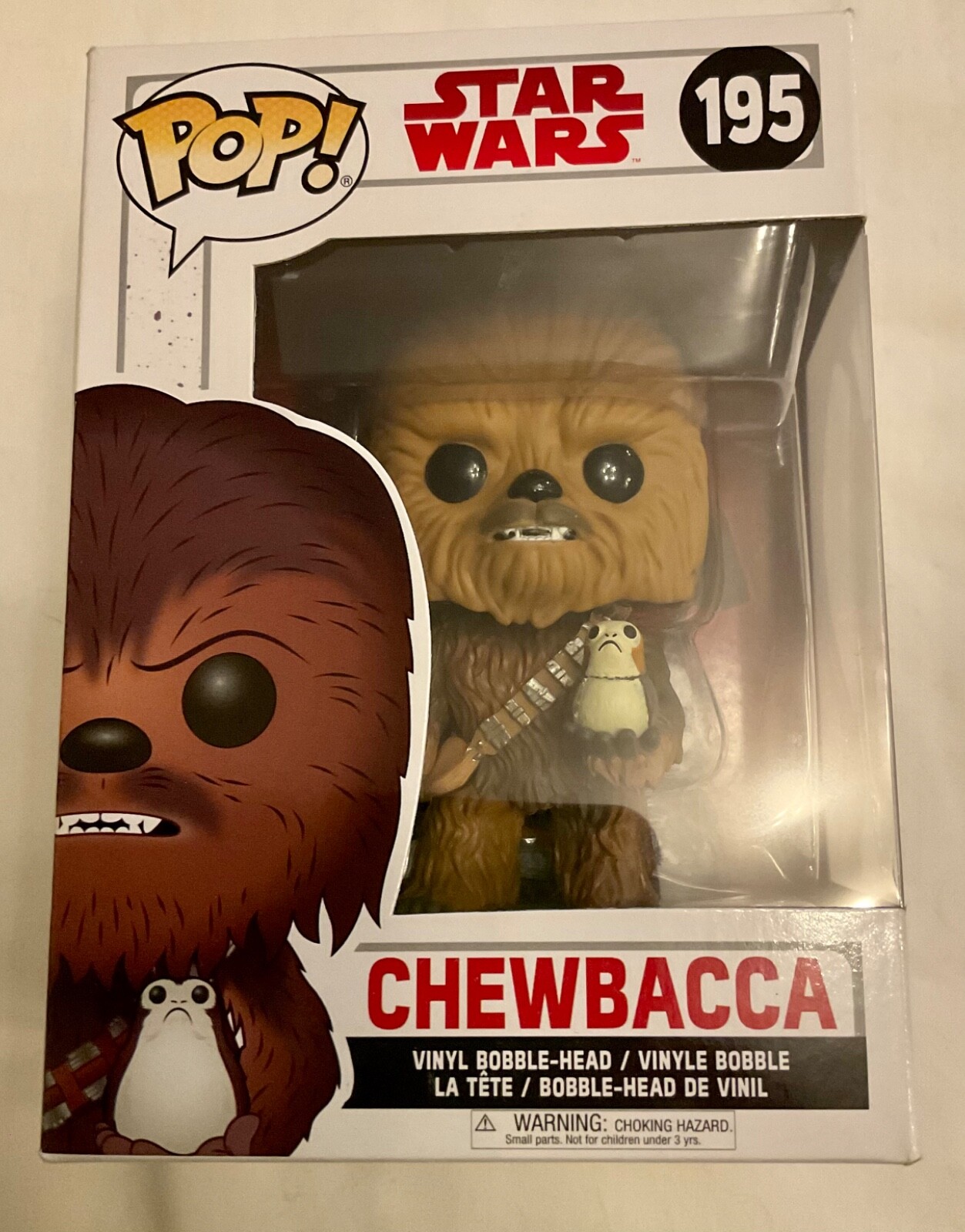 Funko Pop! Figura De Vinilo - Star Wars - Chewbacca #195 Bobble-Head En Caja