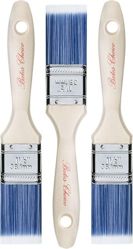 Bates- Paint Brushes 2/4/6 Pack Treated Wood Handle Paint Brushes for Walls Stai - Picture 12 of 16