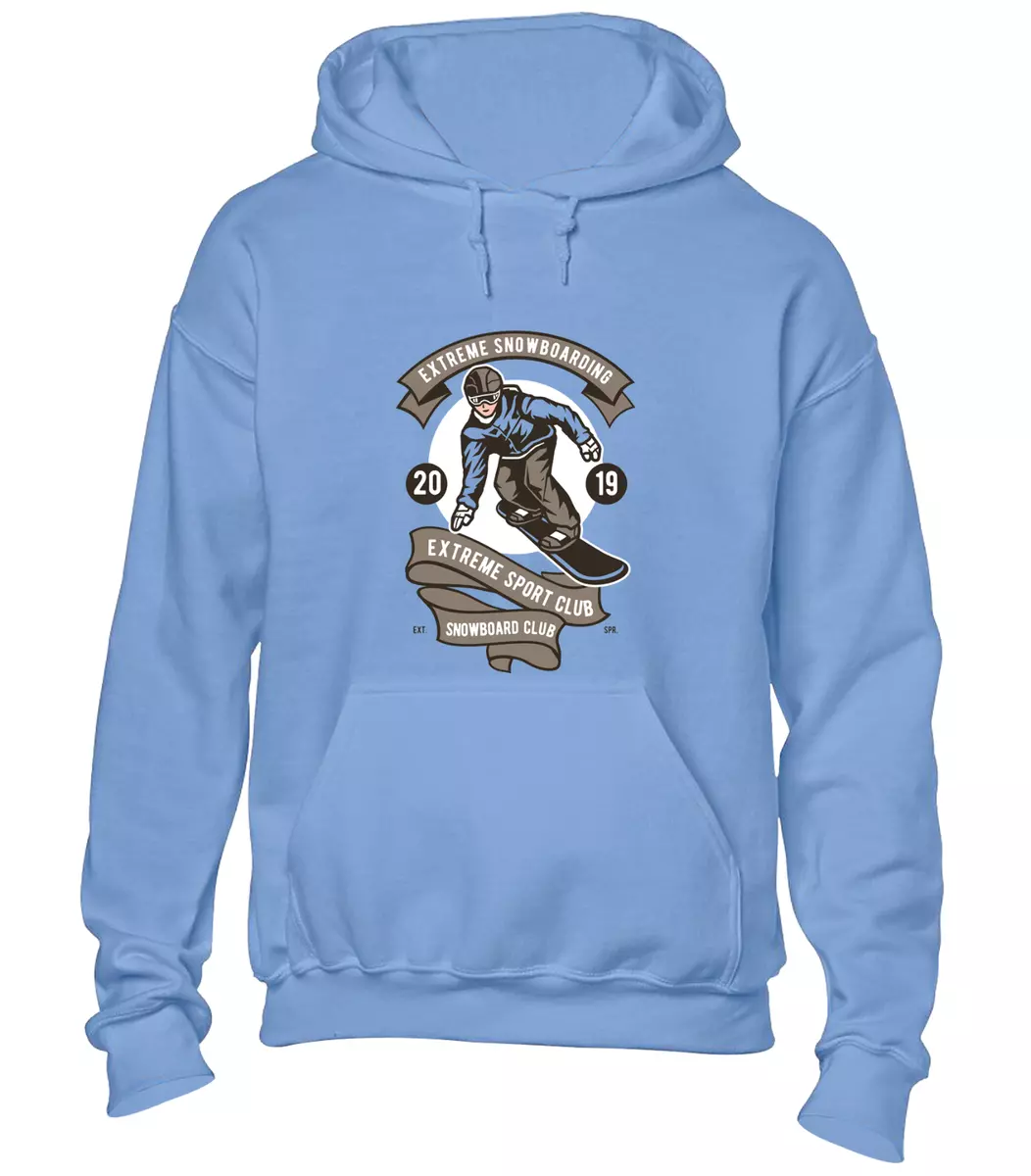 EXTREME SNOWBOARDING HOODY HOODIE SKI SNOWBOARDER DESIGN COOL TOP GIFT IDEA