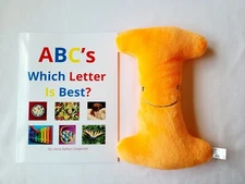 NEW ABC Book & Stuffed 11-inch Letter I -  Alphapals Initial For Baby/Child Gift