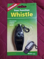 Coghlan's Four Function Whistle Thermometer Magnifier Compass 4-Function