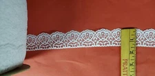 WHITE Scallop Edge 1 1/2" Wide Lace for Lingerie or Crafts 20 yards = $15.99